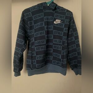 Nike Just Do It All-Over Print Hoodie – Youth 6–7Y